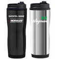 16 Oz. Stainless Steel Tapered Travel Tumbler w/ Plastic Interior